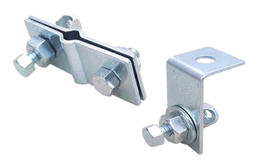 吊りボルト振れ止め金具 (ふりふり自在)(鋼板パイプ挟み込み固定金具)(W3/8･M10用)